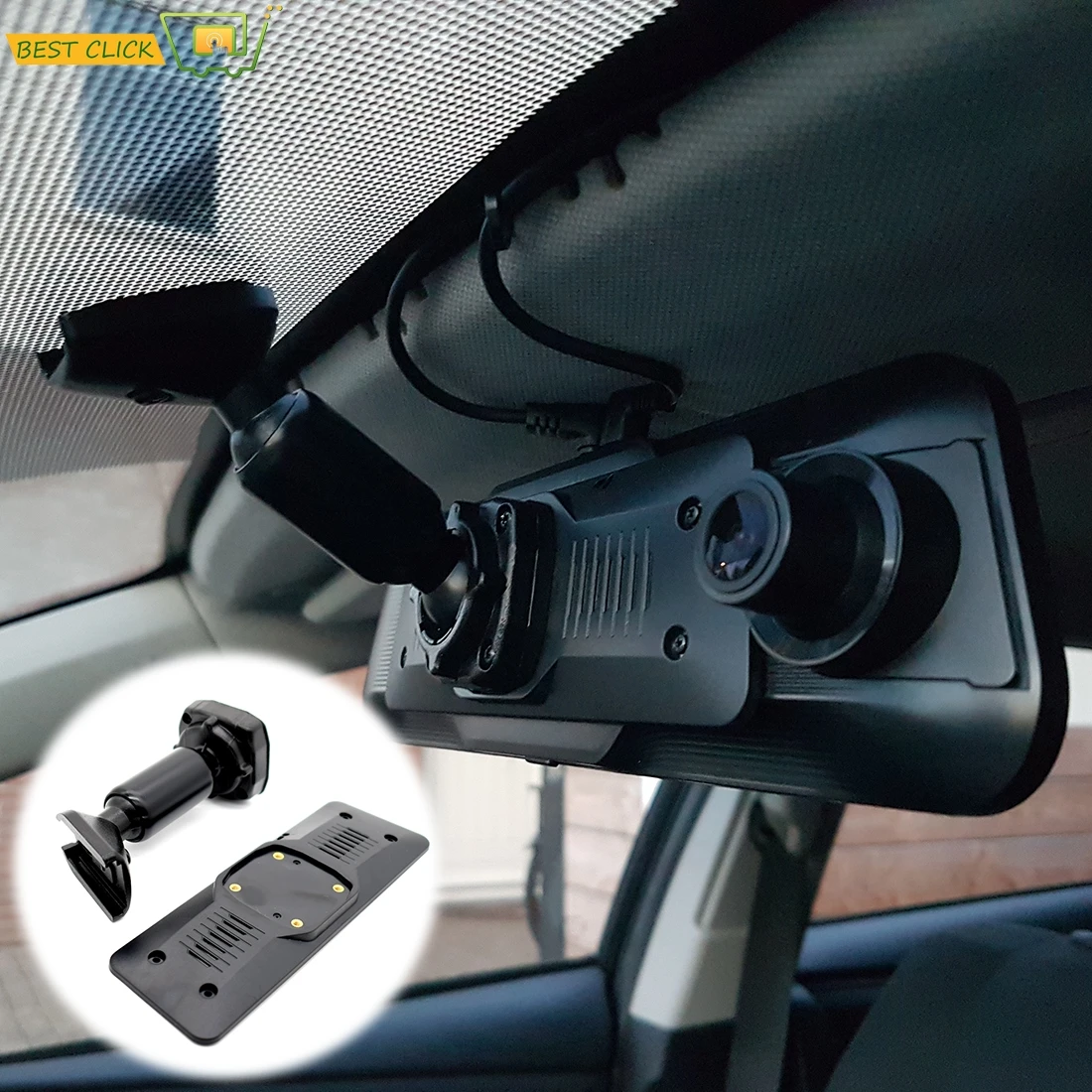 Auto DVR Rear Mirror Driving Recorder Mount Holder Back Plate Panel & Bracket GPS Video Recording Car Interior Dash Cam Styling