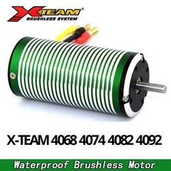 X-Team Waterproof 4068 4074 4082 4092 Brushless Motor RC Car Motor for 1/8 RC Buggy Baja Car Drift Racing Off-Road Boat