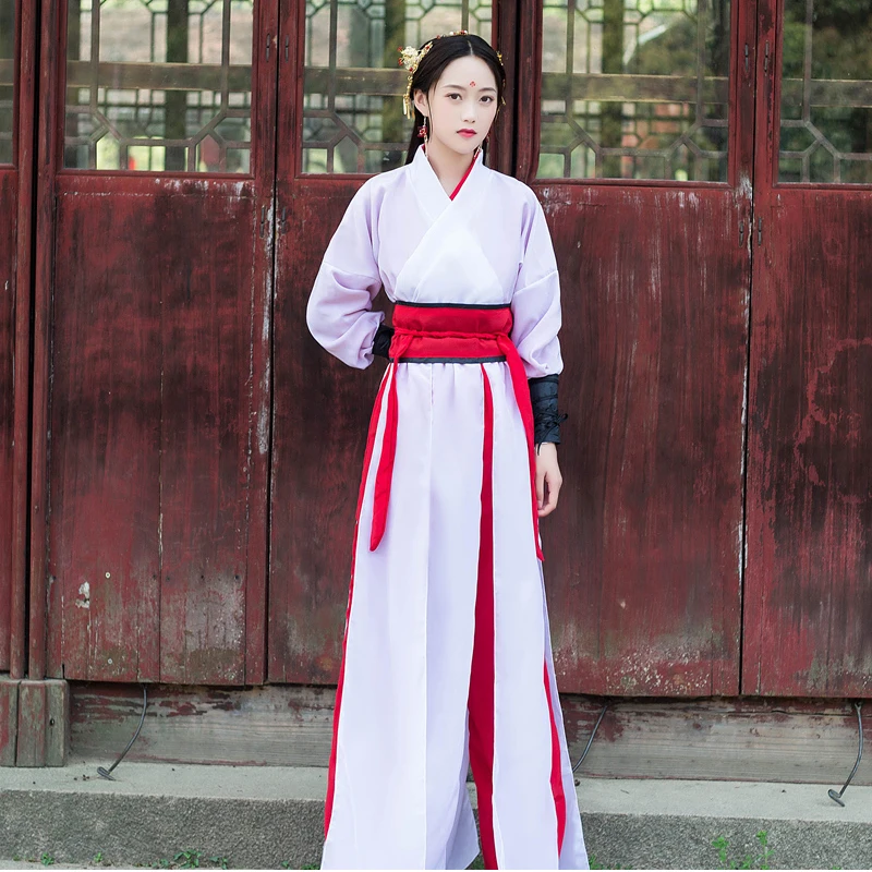 Chinese Jurk Zwart Vechtsporten Hanfu Gewaad Borduren Vrouwen Jurken China Stijl Folk Dance Cosplay Kostuum Traditionele Kleding