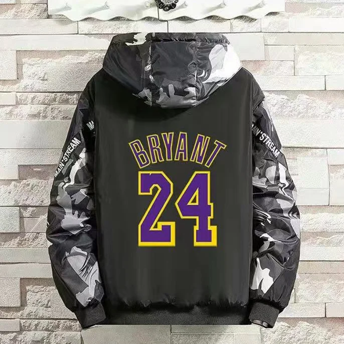 Winter Coat Bryant 24 Hoodie Black Mamba Men Jacket For Athletes Basketball Cardigan Sportman Fashion Wind Proof Breaker Coats