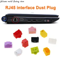 Silicone World 10pcs/set Colorful Silicone Anti Dust Plug Laptop Dustproof Stopper Network cable port RJ45 Interface Dust Plug