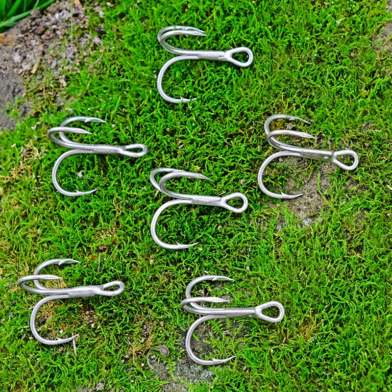 PROBEROS 20 Cái/lốc Câu Nước Mặn Móc Treble Móc 1 #-2 #-4 #-6 #-8 #-10 #-12 #-14 # Cao Thép Carbon Fishhooks