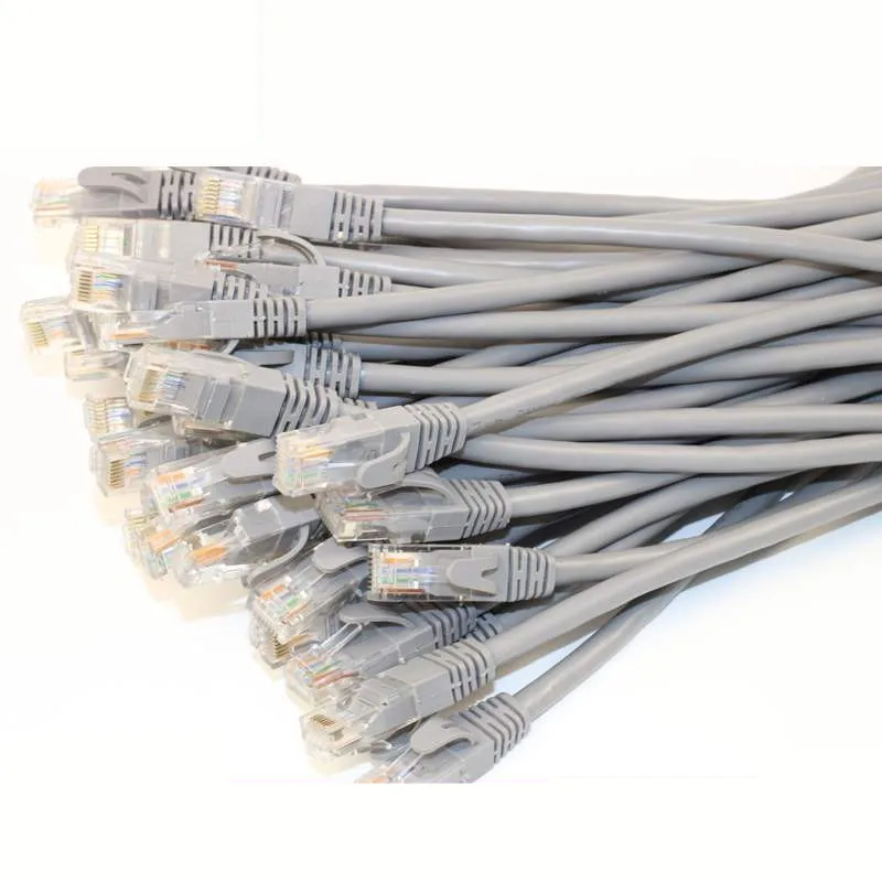 RJ45 CAT5 CAT5e UTP kabel sieciowy Ethernet męski na Ethernet męski RJ45 Patch LAN krótki kabel rozszerzona linia 0.1m/0.2m/0.3m/0.5m/1m