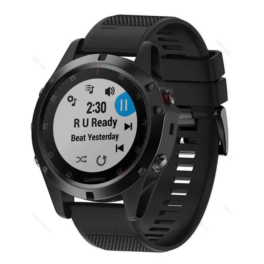 Silicone Soft Bracelet Band Straps For Garmin Fenix 5 5S 5X 6X 6S 6 3 3HR Forerunner 945 935 Watch Quick Release Easyfit Correa