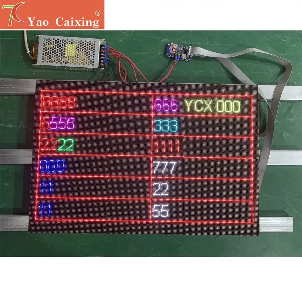 6 قطعة P3 داخلي 576x384 مللي متر لوحات WF2 واي فاي وحدة تحكم USB لتقوم بها بنفسك لوحة النصوص الرقمية