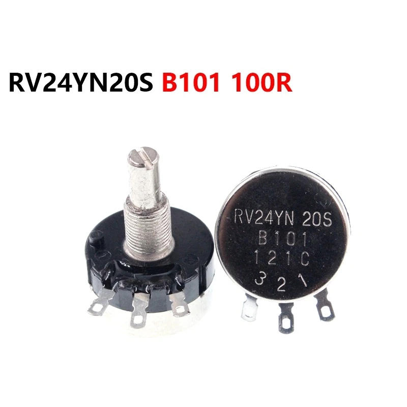 

RV24YN20S B101 100R Single Turn Carbon Film Potentiometer Adjustable Resistor