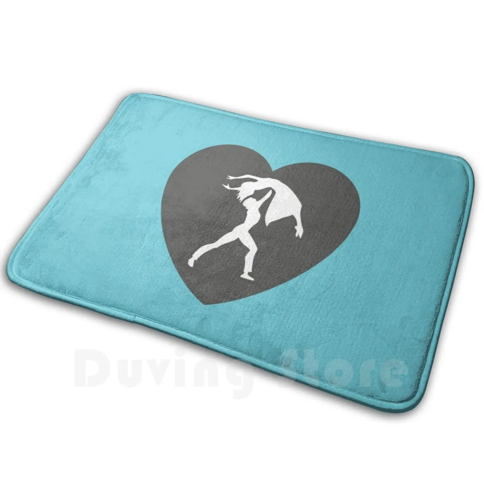 Heart Logo Char-Mar Dance Soft Non-Slip Mat Rug Carpet Cushion Dance Dancer Girls Socks Sock Teal Grey Tap Jazz Ballet