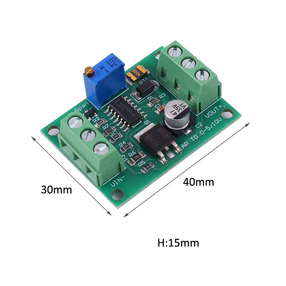 Voltage Amplifier Module Signal 0-5V to 0-10V Power Amplification DC 12V-24V