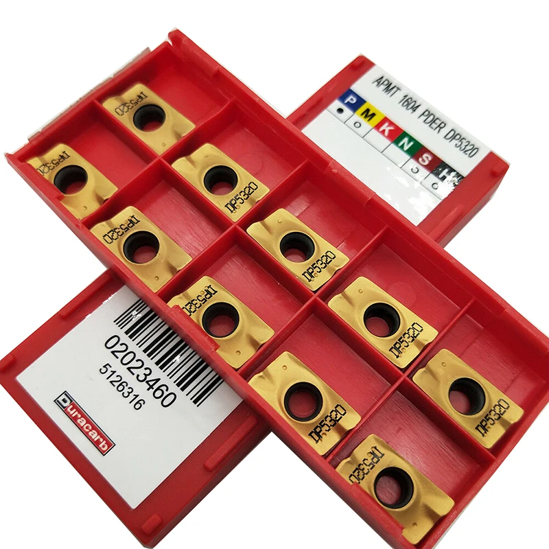 

Original APMT 1604 PDER DP5320 Carbide Inserts Hard Tool CNC Blade