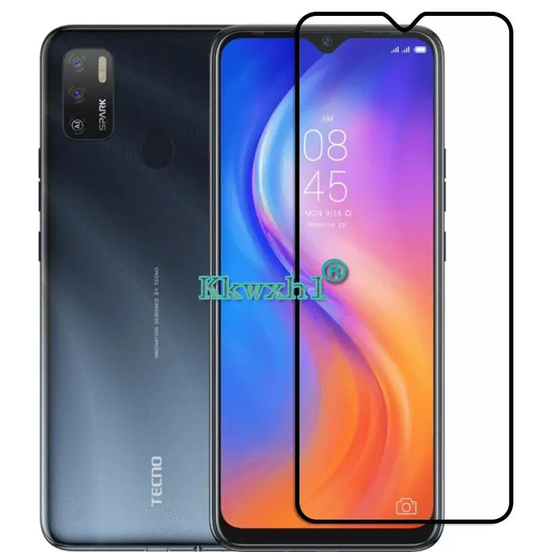 Цветное закаленное стекло 9H HD с полным покрытием для Tecno Spark 5 Air LC7 KD6 Power 4 Pro, защита экрана телефона, защитная пленка