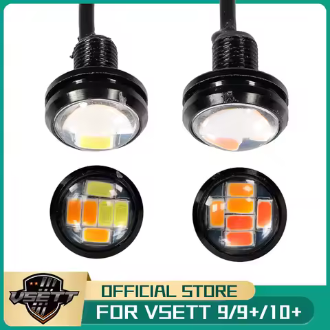 Original VSETT Front &amp; Rear LED Light Bulb for VSETT 9 9+ 10+ Electric Scooter Deck Lamp With Fixing Bracket Pedal Turn Signal