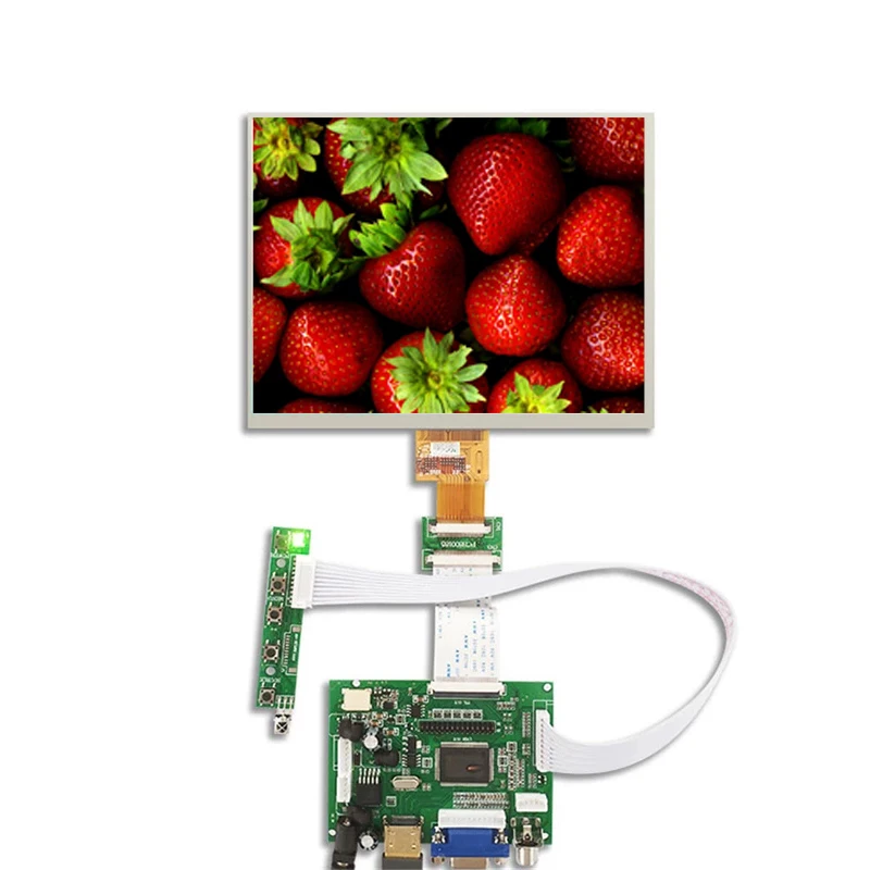 

8 Inch lcd Screen HJ080IA-01E HE080IA-01D 1024*768 IPS hd Display + HDMI/VGA/2AV Control Driver Board