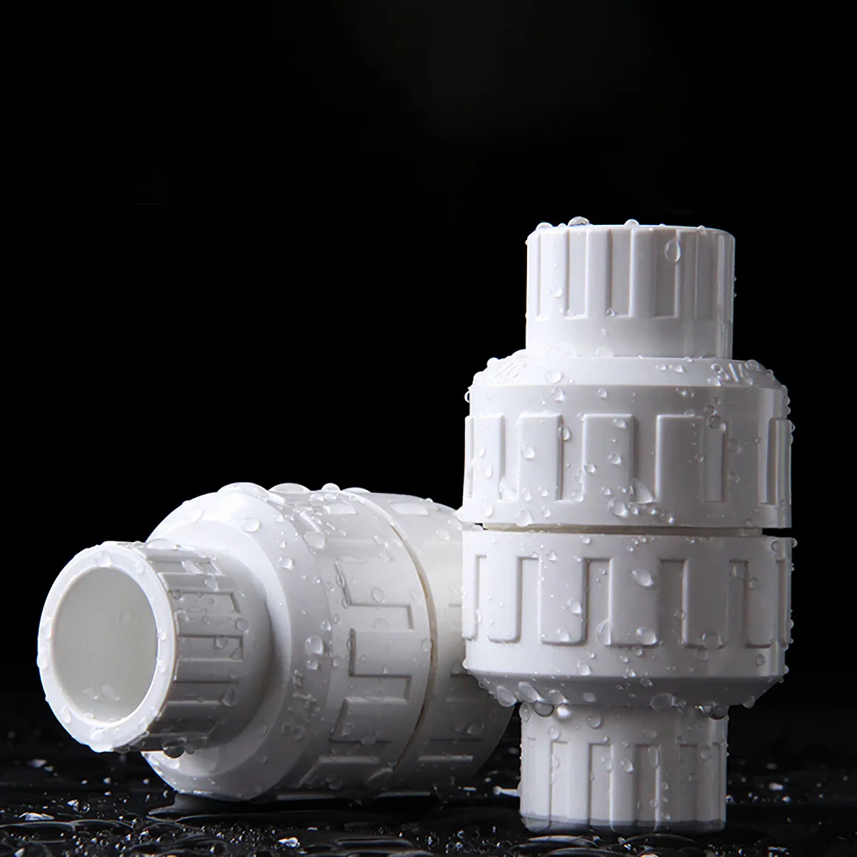 1 Máy Tính ID 20 ~ Nhựa PVC 63Mm Một Cách Không Trở Về Van Dọc Kiểm Tra Van Tưới Vườn Nước Bể Cá kèm Ống Kết Nối Adapter