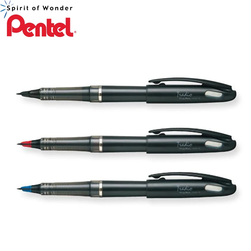 1Pcs Original Pentel TRJ50 Pen Advanced Felt Tip Pen 0.4mm 0.7mm Black/Red/Blue for Sketch Cartoons Design
