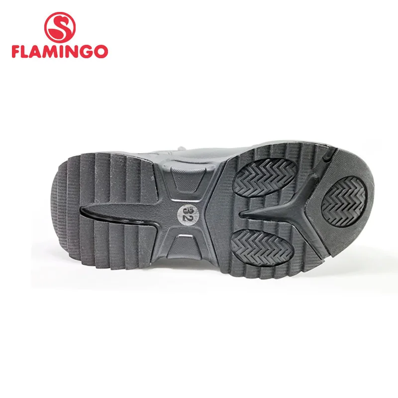 FLAMINGO Winter High Quality Mid-Calf Wool Keep Warm Kids Shoes Anti-slip Snow Boots for Boy Free Shipping 202D-F1-2086