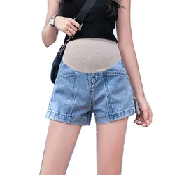 Pantalones vaqueros cortos de maternidad para mujeres embarazadas, ropa para amamantar, Leggings para embarazo, ropa de maternidad