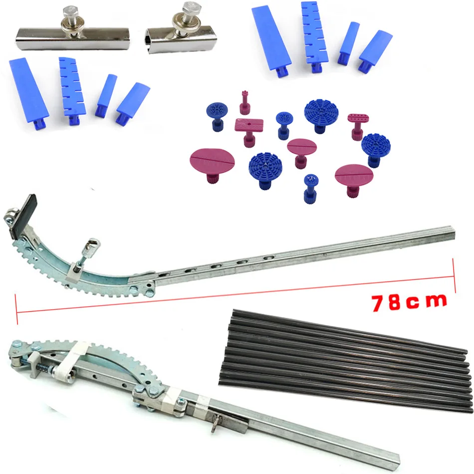 

Car dent repair tool car fender damage repair repair parts rack free paint long pit + pull row