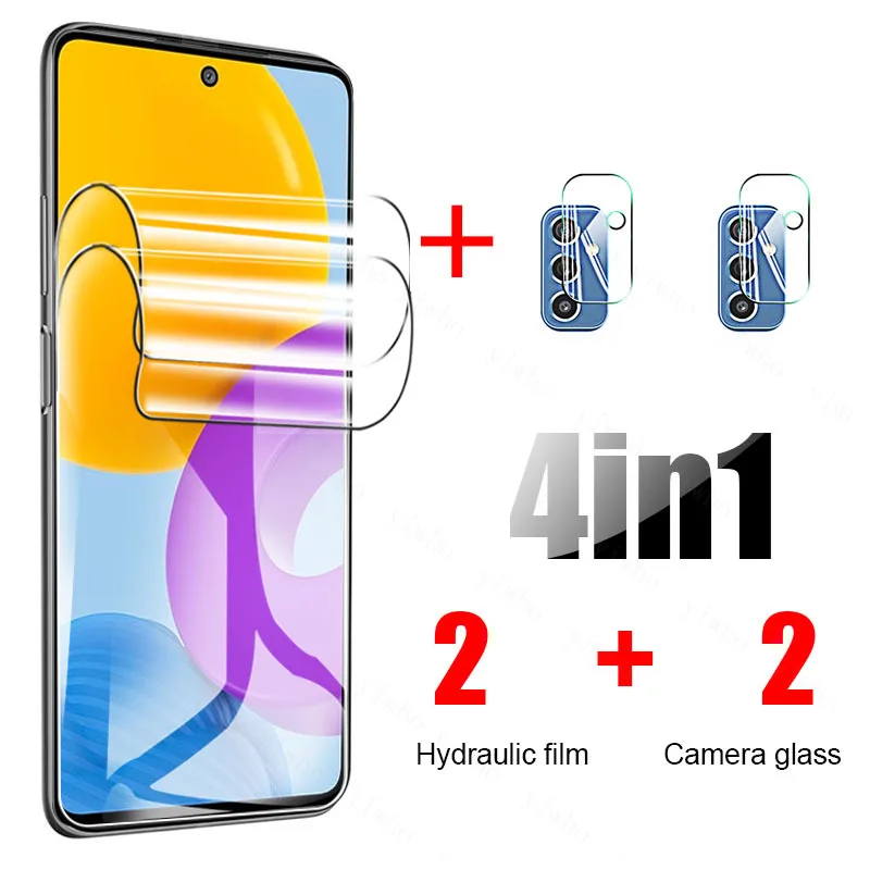 Camera Lens Glass For Samsung Galaxy M52 Hydrogel Film Sumsung M 52 5G 2021 M526B 6.7 Soft Protective Screen Protector Not Glass