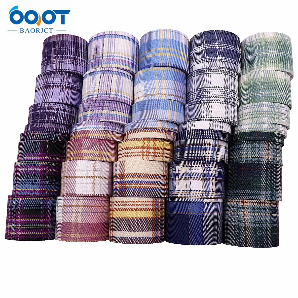 Double-Sided Lattice Thicken Cloth Ribbon 5Yards 211105-1 40MM DIY Crafts Hairclip Apparel Accessories And Sewing Decorations