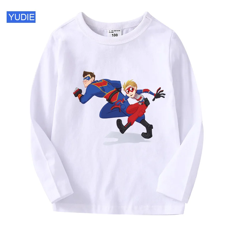 Henry Danger T Shirt Boys T Shirts Long Sleeves Tees Girls Funny T Shirts Toddler Baby Clothes Fashion Children Cute Cotton Top