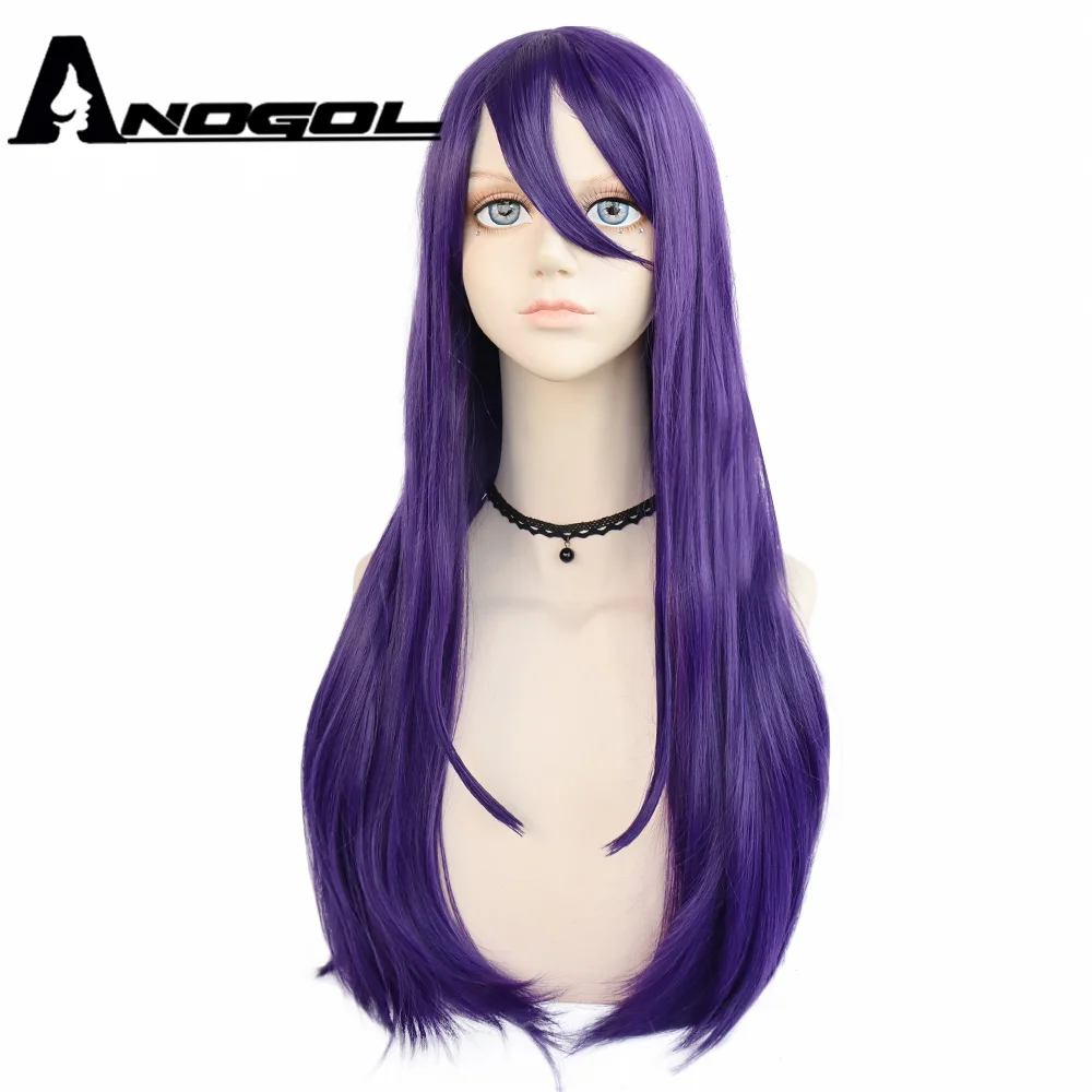 ANOGOL For Doki Doki Literature Club Yuri Monika Natsuki Sayori DDLC Synthetic Lolita Cosplay Wigs For Women