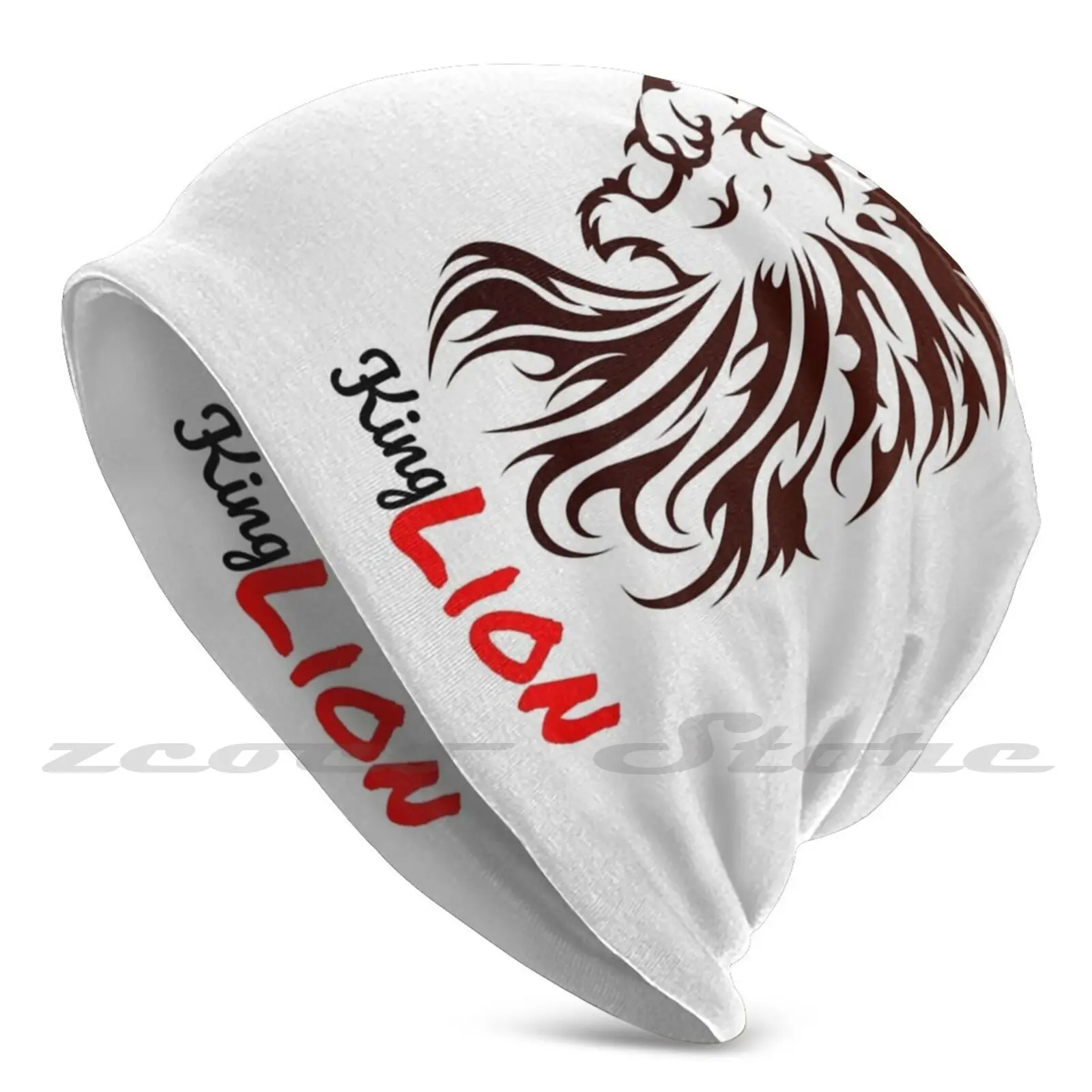 King Lion Personalized Pattern Knit Hats Plus Size Elastic Soft Cap Lion Lion King Simba The Lion King King Animal Rafiki Cute