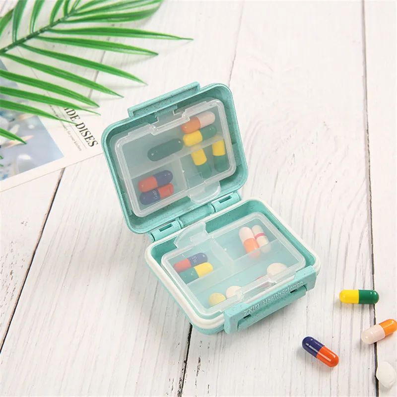 Mini Pill Box 7 Grids Medicine Tablet Week Pill Case Container Organizer Health Care Drug Travel Divider Portable Personal Tool