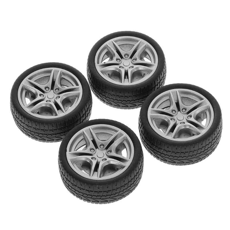 2020 Top Selling 4pcs 40mm Simulation Rubber Wheel Tire Wheel Toy Model DIY RC Spare Parts