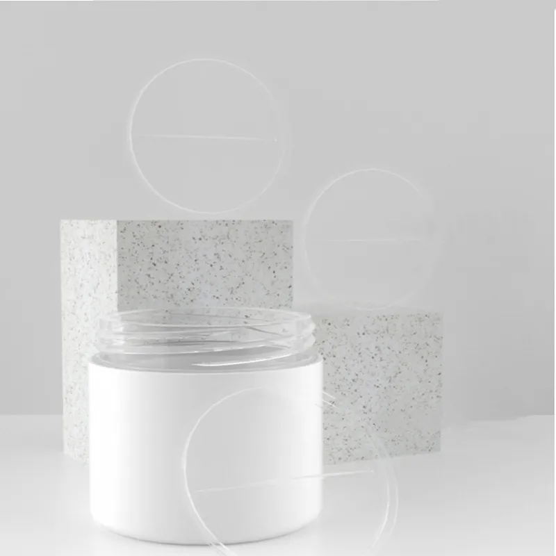 30g 50g 100g Frosted White Plastic Cosmetic Face Cream Container Jar Pot Nail Art Gel Powder Eye Shadow Lotion Case Makeup Box