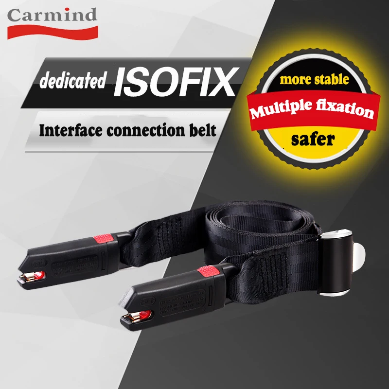 Isofix bağlantı kemer carmind çocuk araba koltuğu evrensel mandal alt bağlantı noktası sabitleme