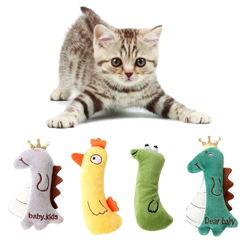 Cat Toy Catnip Interactive Plush Stuffed Chew Pet Toys Claw Funny Cat Mint Soft Teeth Cleaning Toy For Cat Kitten Pet Products