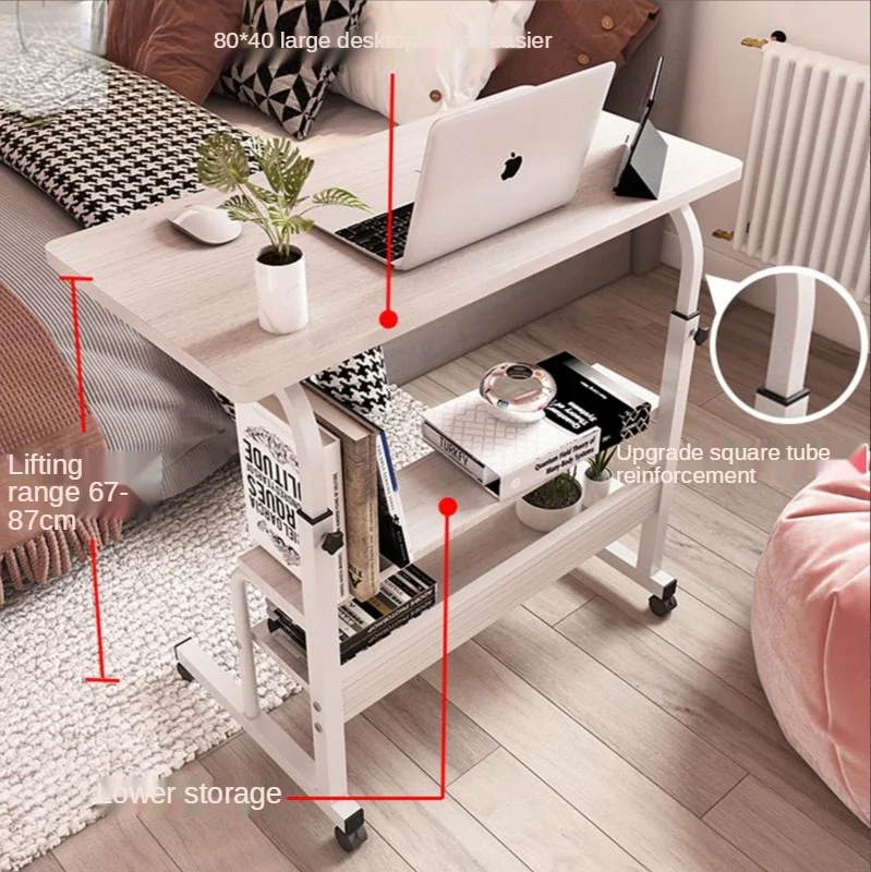 Computer Folding Desk Retractable Floor Multifunctional Portable Lifting Table Dormitory Folding Table Study Table