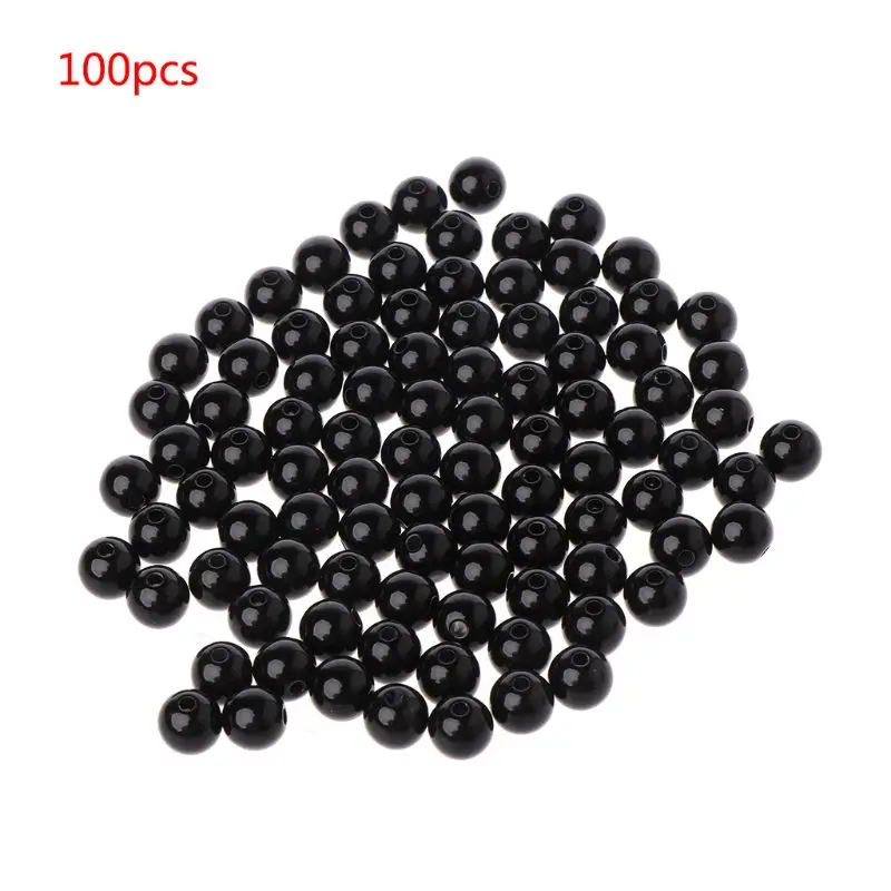 100pcs 3-12mm Black Safety Doll Eyes Sewing Beads For DIY Bear Stuffed Toys Scrapbooking Crafts