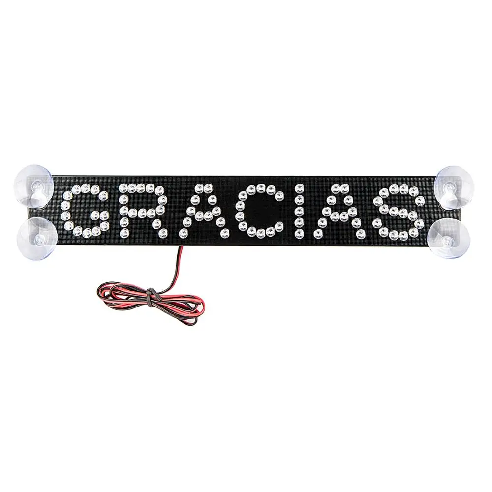 Red 12V Car LED Display Panel \