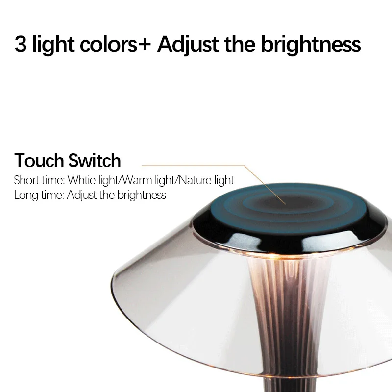 Desk Lamp Smart Touch Dimming USB Charging LED Rechargeable Student Eye Protection Lamp desk Reading Bedside Table Lamp