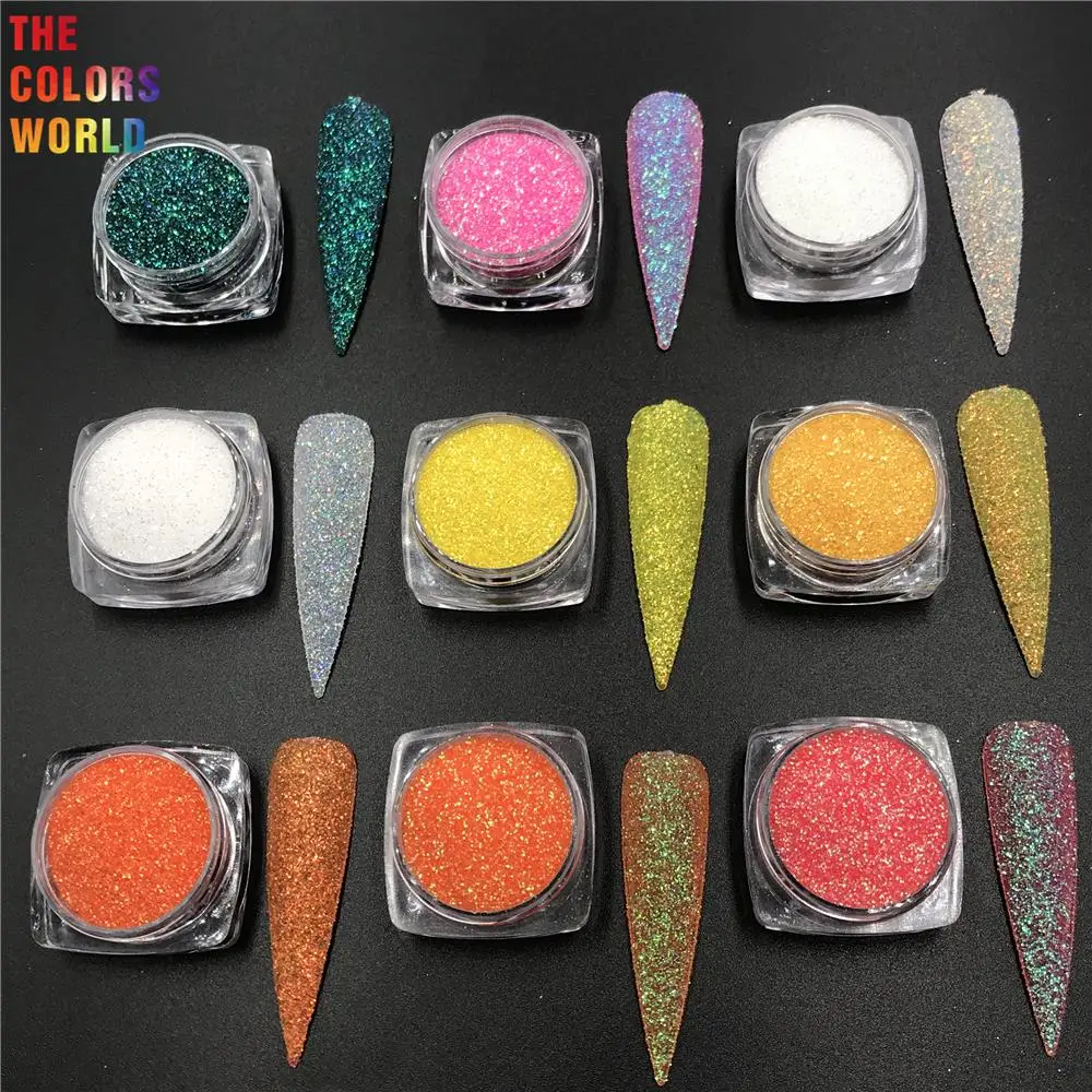 Cosmetic Grade Iridescent Rainbow Nails Glitter блестки для макияжа Henna Tattoo Tumbler Crafts Manicure Festival Accessories