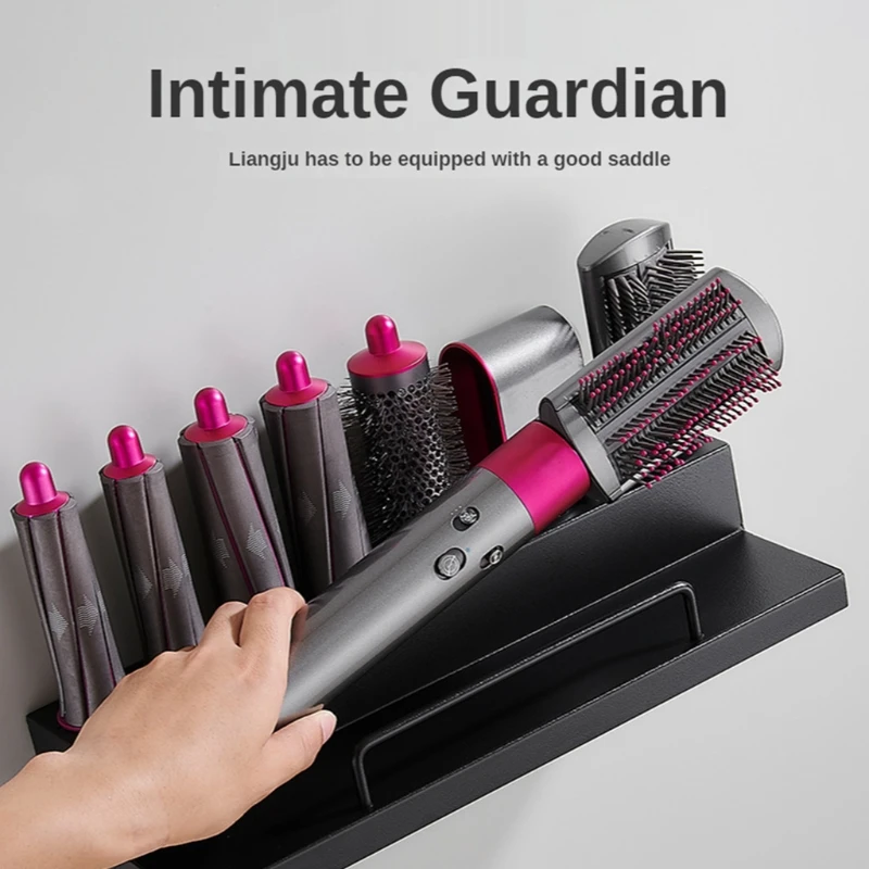 Suitable for Dyson Airwrap Wall-mounted Dryer and Hair Curler Storage Rack Hair Care Tool Storage Box bathroom accessories