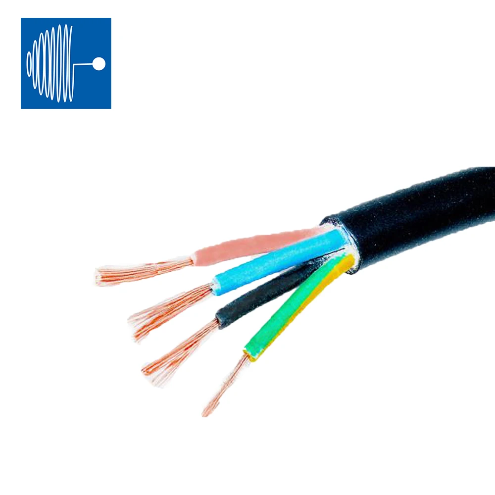 SHENGPAI H07RN-F 1.5MM/2.5MM Anti-corrosion 40-90 degree 1/2 Meter PVC Insulated Power Cord 2C 3C 4C 5C For LED lighting