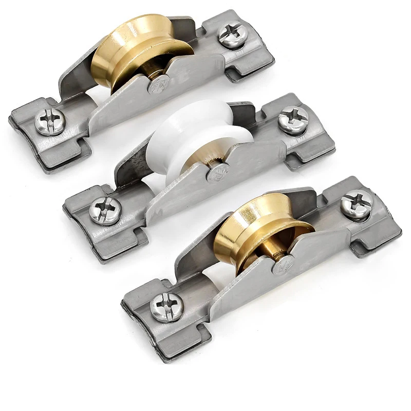 

4 шт. раздвижные двери, оконный шкив, немое несущее колесо, вогнутое колесо Type-65, винтажные алюминиевые окна/дверные раздвижные ролики