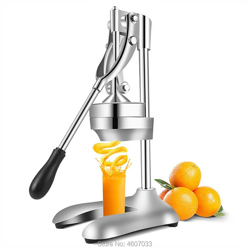 เครื่องคั้นน้ำผลไม้แบบมือกดแบบใช้มือสแตนเลสสตีลส้มมะนาวส้มส้มส้มทับทิมเครื่องสกัดน้ำผลไม้เพื่อการค้าหรือครัวเรือน