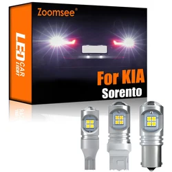 Zoomsee 흰색 리버스 LED, 기아 쏘렌토 JC XM UM 2002-2020 캔버스 외관, 오류 없음, 백업 리어 테일 전구, 차량용 2 개