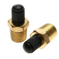 2 Pcs 1/4 Inch Npt Mpt Brass Tire Tire Air Compressor Fuel Tank Filling Valve For Dunlop Valve Car Styling Auto Parts Accessorie