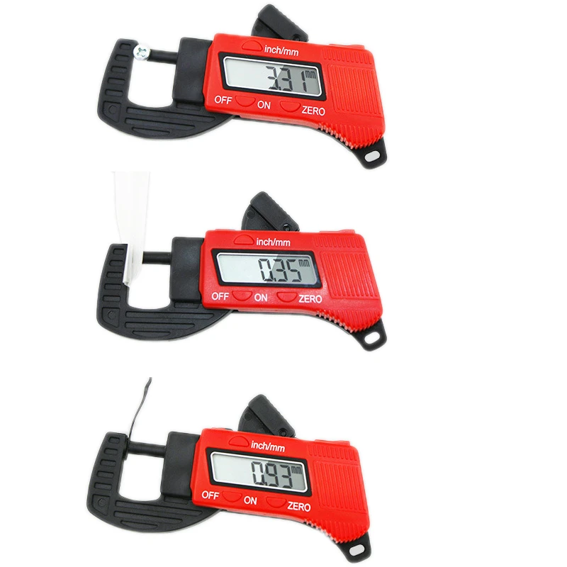 Mini medidor de espesor electrónico Digital, instrumento de medición de espesor de superficie Práctico y rápido, 0-12,7mm