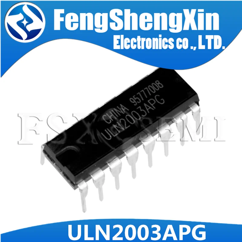 10pcs/lot  ULN2003APG ULN2003 ULN2003AN Darlington Sink Driver IC DIP-16