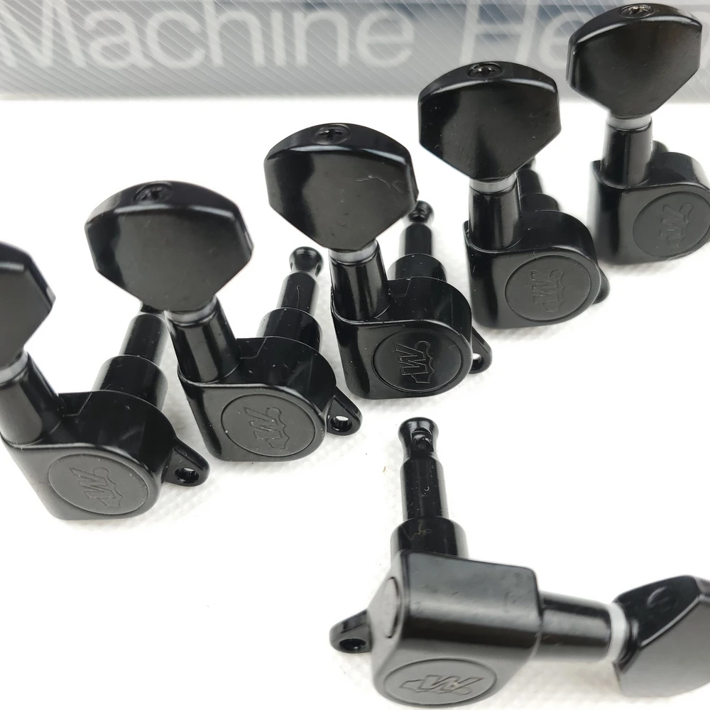 Wilkinson WJN-07 Electric Guitar Machine Heads Tuners for ST TL Black Tuning Pegs ( With packaging )