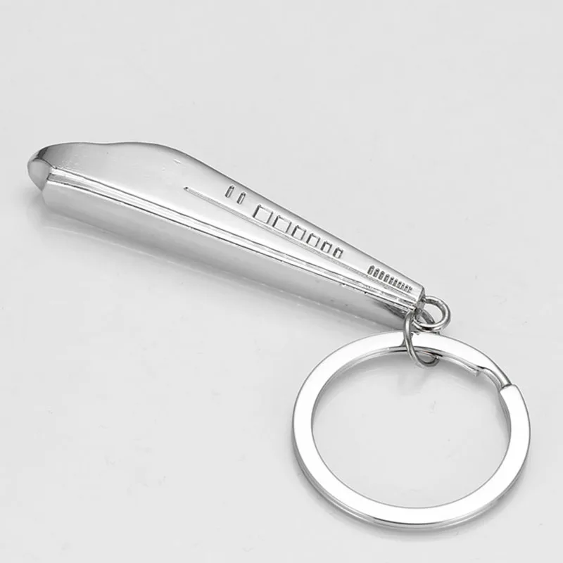 Creative Metal High-speed Keyfob Car Train Keyring Keychain Chain Ring