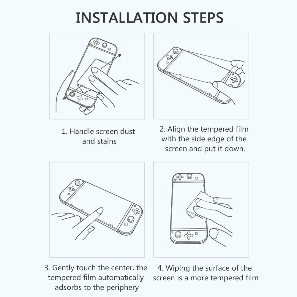 2pcs Tempered Glass Screen Protector For Nintend Switch Screen Protector For Nintend Switch For Nintend Switch Lite Accessories