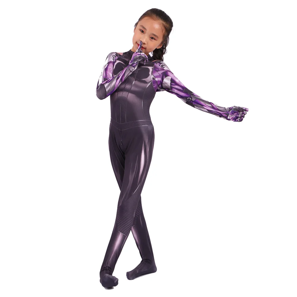 Alita-Disfraz de Zentai para adultos y niños, mono de héroe, Cosplay, Halloween, fiesta, 2019