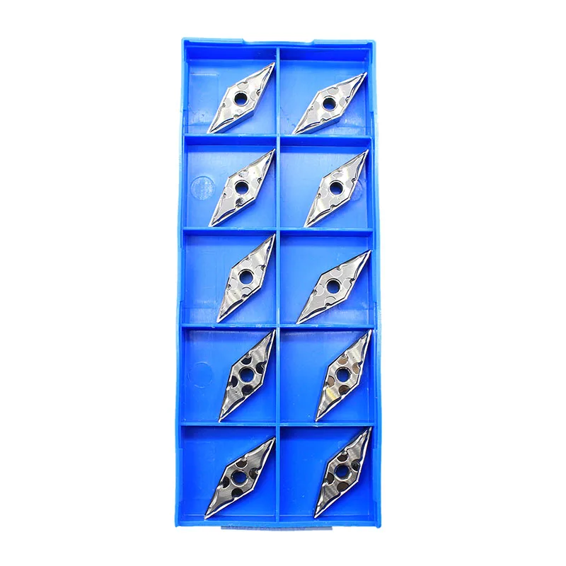 VNMG160404 HA H01 الألومنيوم القاطع شفرة إدراج أداة القطع تحول أداة أدوات الكمبيوتر AL + سبائك القصدير الخشب