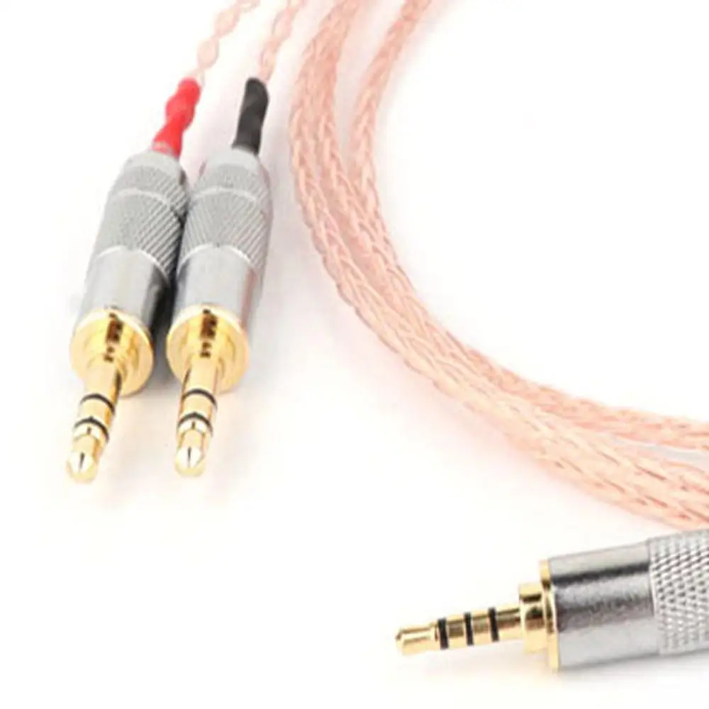 Haldane HIFI 4.4 3.5 2.5มม.TRRS สมดุล8 Core Litz Braid หูฟังอัพเกรดสำหรับ MDR-Z7 Z7M2 MDR-Z1R D600 d7100หูฟัง